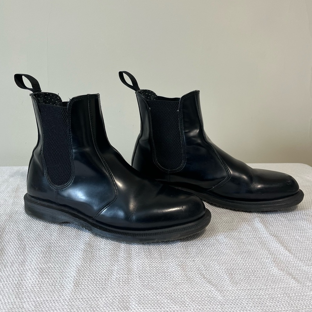 Dr. Martens Black Leather Chelsea Ankle Boots